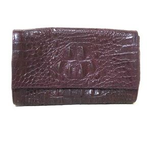 Alligator skin clutch